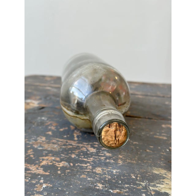 Vintage Folk Art Ship Diorama Bottle Whimsy, Circa 1940s For Sale - Image 11 of 12