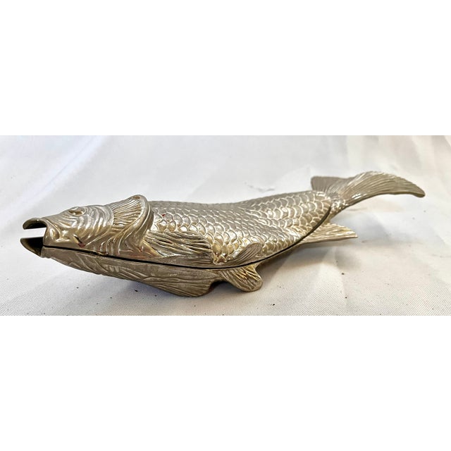 Vintage Italian Fish Metal Letter/Card Holder For Sale - Image 9 of 13