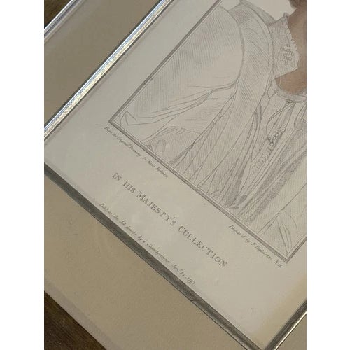 Early 19th Century Pair of Framed Etching Prints of Howard of Surrey and Clinton by Bartolozzi Reproduction For Sale In Minneapolis - Image 6 of 11