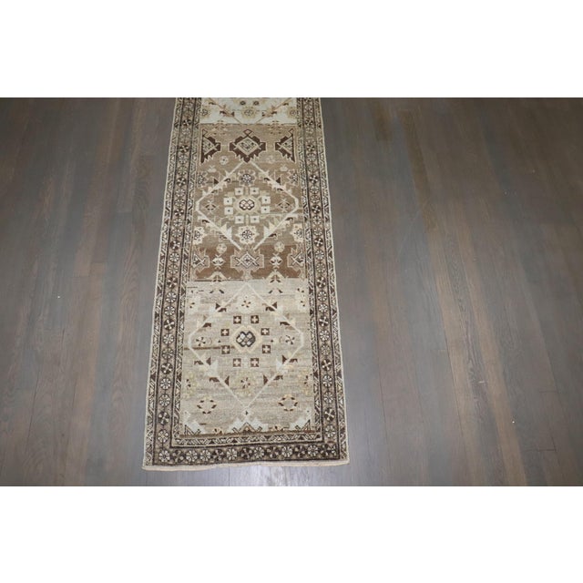 Zabihi Collection Narrow Antique Persian Malayer Runner - 1'11" x 8'9" For Sale - Image 9 of 9