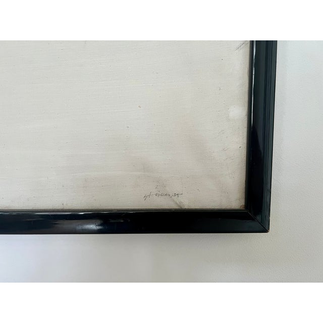 Italian Artist, Large Abstract Composition, Mid to Late 20th Century, Acrylic on Canvas For Sale - Image 8 of 13