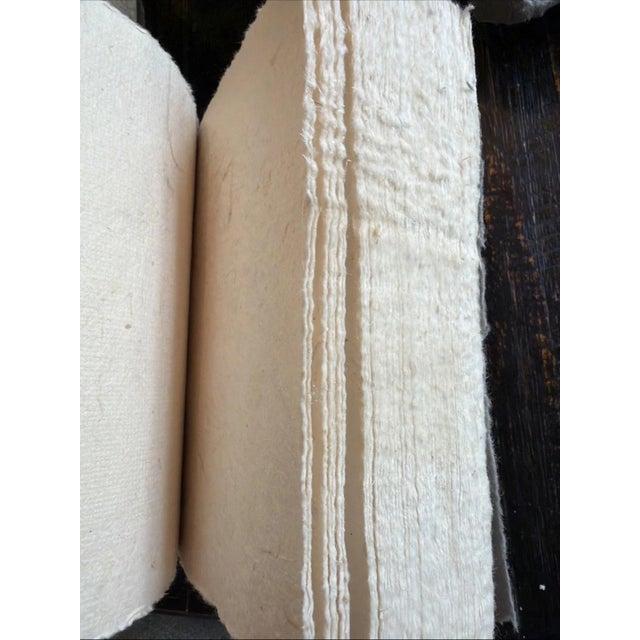 8 Beautiful Handmade Blank Papers Journals or Artists Sketchbook featuring Faux Antique Labels : 3 Large, 5 Small For Sale - Image 4 of 9