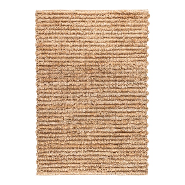 Dash & Albert by Annie Selke Dunes Natural Woven Jute Rug, 5' x 8' For Sale