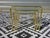 Nesting Tables in Gilt Metal and Tempered Glass, 1990s, Set of 3 For Sale - Image 14 of 18