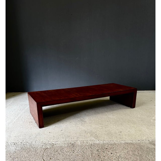Brown Modernist Bamboo Coffee Table by Axel Vervoordt, 1980s For Sale - Image 8 of 18