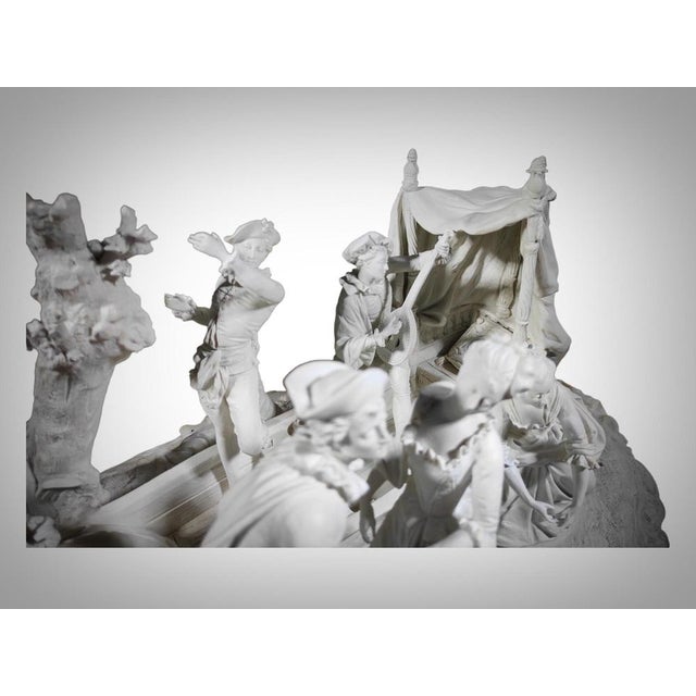 Monumental Group in Sevres Porcelain from Boucher, 1800 For Sale - Image 9 of 18