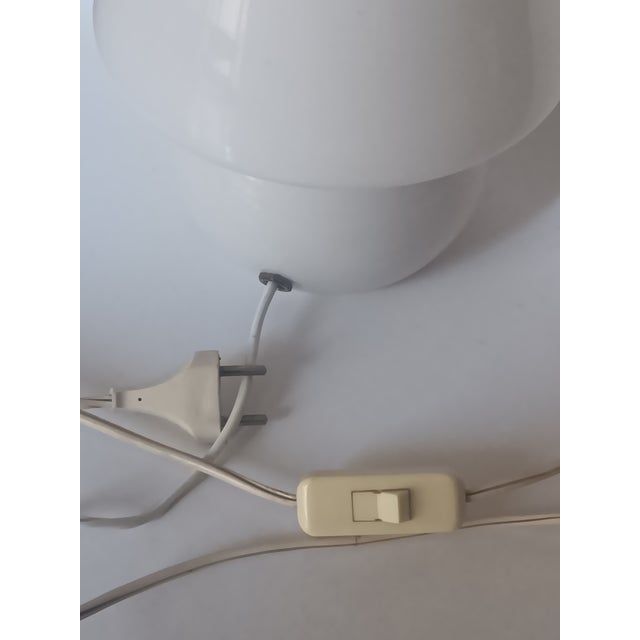Italian Glass Mushroom Table Lamp, 1960s For Sale - Image 7 of 8