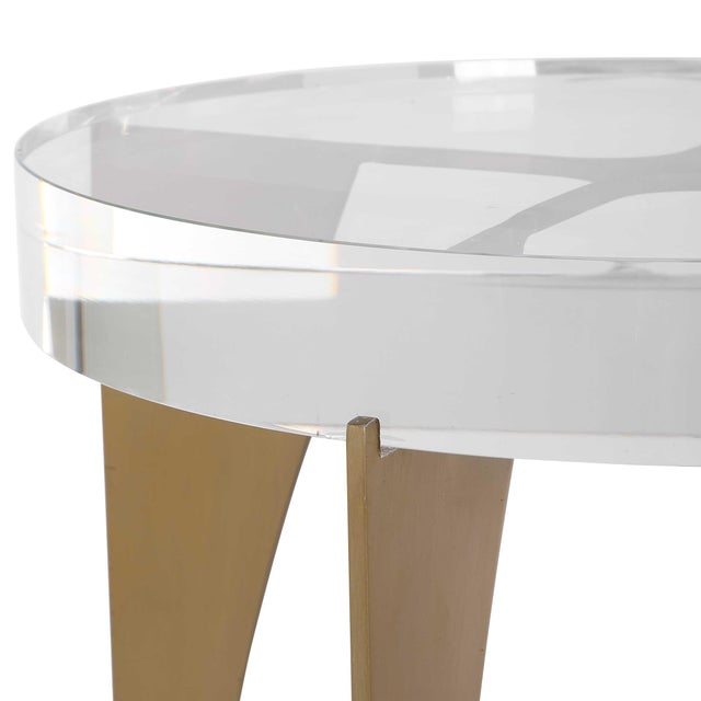 Metal Kolkata Brass Accent Table For Sale - Image 7 of 7