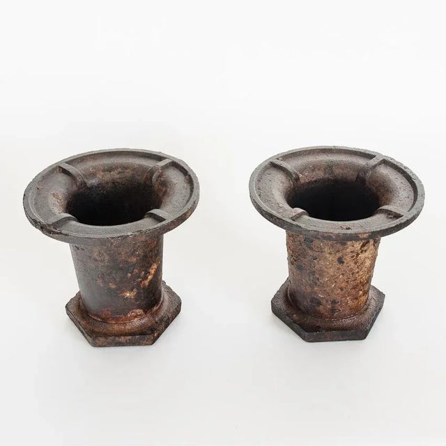 Industrial Iron Coladed Molds, France, 1940s, Set of 2 For Sale - Image 4 of 11