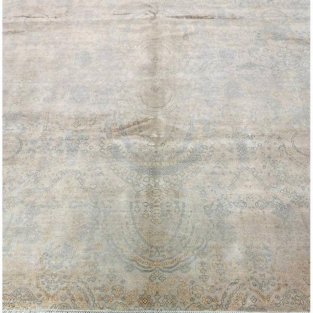 Textile Handwoven Transitional Style Area Rug 7'10" X 9'10" For Sale - Image 7 of 10