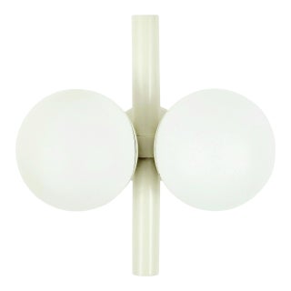 Mid Century Space Age Opaline Glass Wall Lamp/Sconce From Kaiser Leuchten, Germany, 1960s For Sale