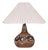 1970s Mid-Century Modern Tingkeramik Følle, Table Lamp, Brown and Cream Stoneware For Sale