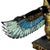 Plastic 1990s Hand Painted Resin Egyptian Goddess Tabletop Sculpture of Winged Deity Isis For Sale - Image 7 of 9
