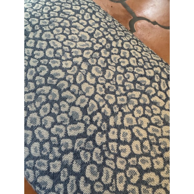 Wood Leopard Print Footstool For Sale - Image 7 of 7