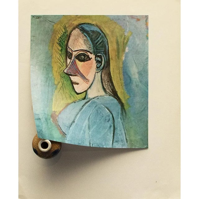 The School of Paris Circa 1969 After Pablo Picasso "Woman's Head" Full Color Print From Italy For Sale - Image 3 of 7
