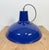 Industrial Blue Enamel Factory Pendant Lamp, 1960s For Sale - Image 11 of 17