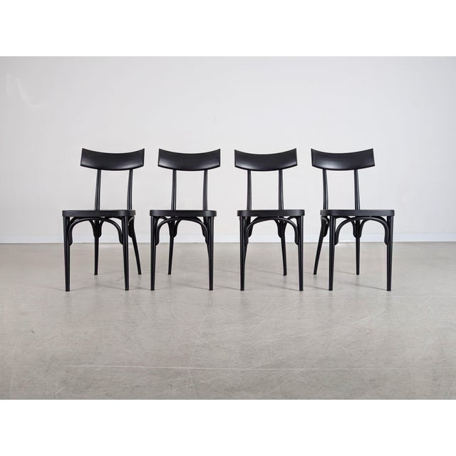 Postmodern Chairs by Hermann Czech for Gebrüder Thonet Vienna Gmbh, Vienna, Set of 4 For Sale - Image 3 of 13