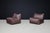 Le Bambole Chairs in Brown Leather attributed to Mario Bellini for B&B Italia, 1971, Set of 2 For Sale - Image 9 of 12
