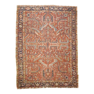 Antique Heriz Rug 9'2'' x 12'2'' For Sale