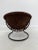 Brown Vintage Suede Ball Chair attributed to Lusch & Co., 1970s For Sale - Image 8 of 11