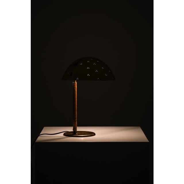 Helmet Table Lamp attributed to Paavo Tynell, 1940s For Sale - Image 11 of 12