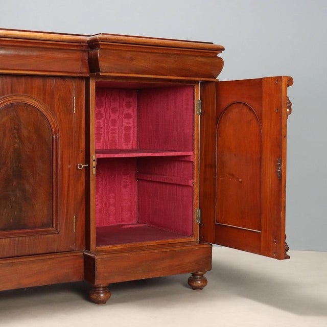 19th Century Victorian Carved Mahogany Sideboard, England For Sale - Image 6 of 12