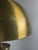 Metal Mid-Century Modern Mosaic and Brass Table Lamp with Gold Mushroom Metal Dome Shade, 1960s For Sale - Image 7 of 18