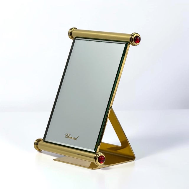 An exceptional vintage table mirror by Chopard, dating to circa the 1960s-1970s. Originally conceived as a luxury...