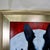 Ruby Red Framed Boston Terrier Dog Portrait With Star Wars Figurines Oil Painting For Sale - Image 8 of 11