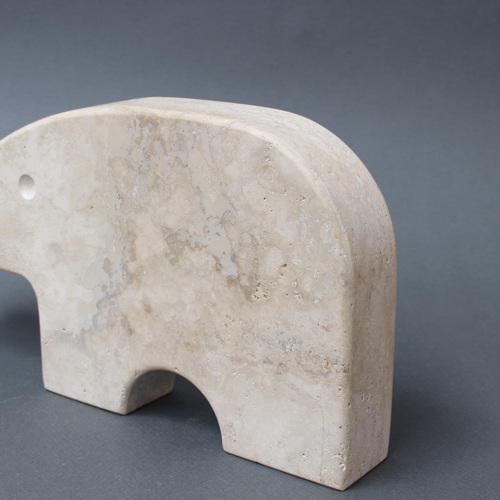 Vintage Italian Travertine Aardvark Table Sculpture from Fratelli Mannelli, 1970s For Sale - Image 10 of 16