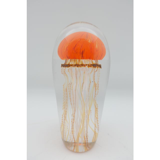 Contemporary Sunrise Glass Jellyfish Sculpture For Sale - Image 3 of 7