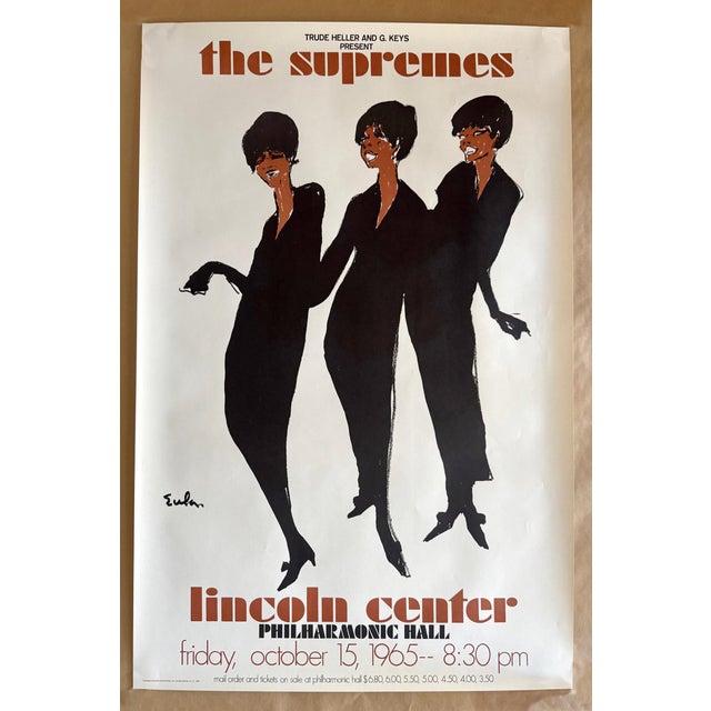 "The Supremes at Lincoln Center Philharmonic Hall" Poster, 1965 For Sale In Los Angeles - Image 6 of 8