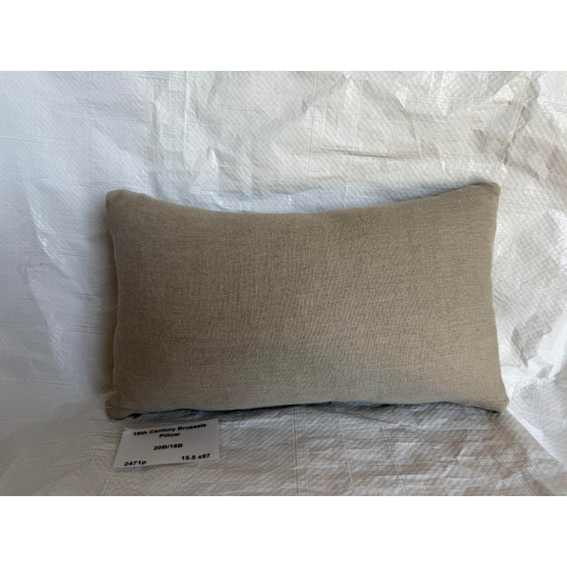 Textile Rare 16th Century Brussels Verdure Tapestry Pillow For Sale - Image 7 of 7