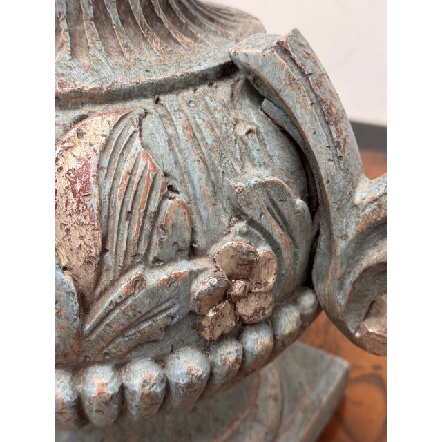 Neoclassical Style Decorative Faux Urns, Pair For Sale - Image 9 of 12