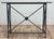 Vintage Stone Top Medallion Iron Console Table For Sale - Image 4 of 15