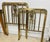 Beautiful pair of antique solid brass bed headboards featuring ornate Victorian-style cast medallions and decorative...