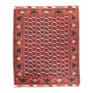 Semi Antique Hand Made Afghani Afghanestan Rug For Sale