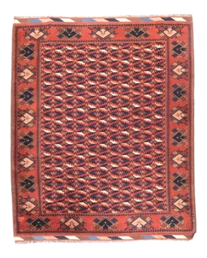 Semi Antique Hand Made Afghani Afghanestan Rug
