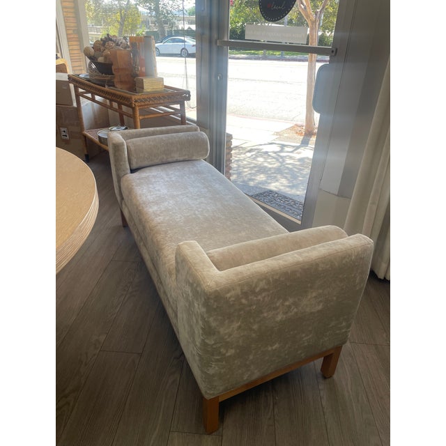 2020s Custom Upholstered Bench For Sale - Image 5 of 8