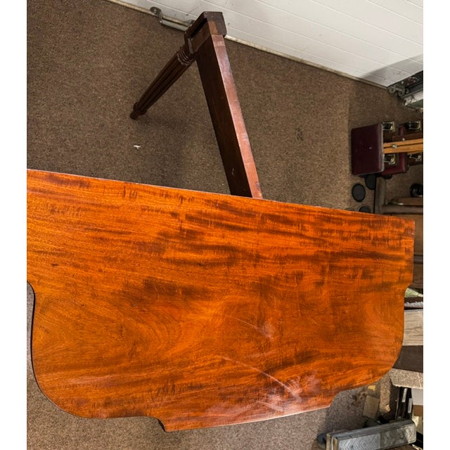 American Antique American Early 19th Century Mahogany Sheraton Card or Game Table For Sale - Image 3 of 11