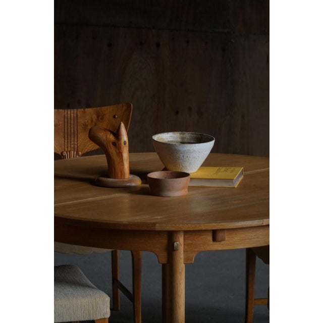 Mid-Century Modern Øresund Dining Table in Oak & Brass by Børge Mogensen for Karl Andersson & Söner, 1950s For Sale - Image 6 of 16