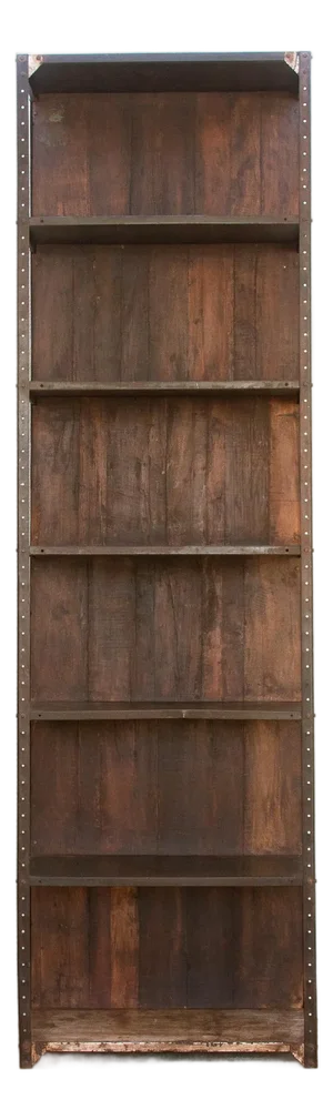 123" Tall 20th Century Industrial Bookcase