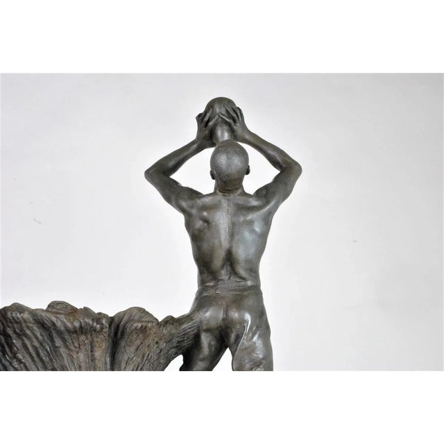 Large 19th Century Tin Vase by A Larroux for Siot For Sale - Image 11 of 18