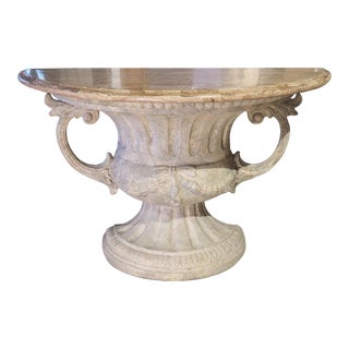 Half Urn Demi Lune Console Table in the Neoclassical Style For Sale