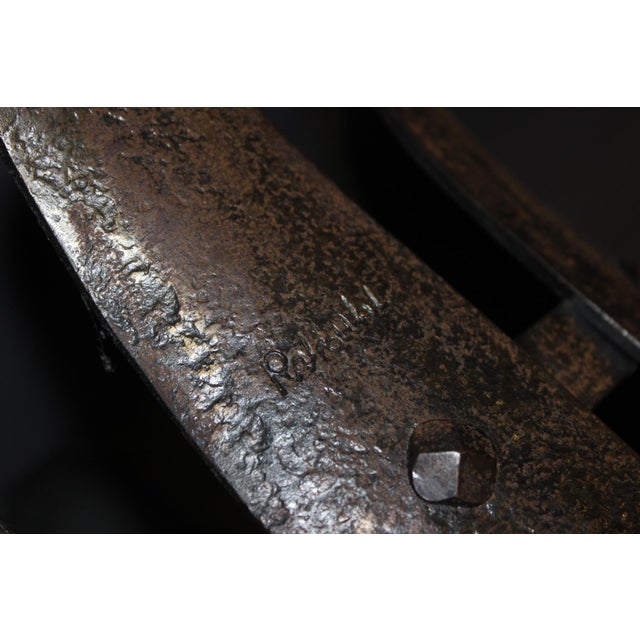 Medieval-Style Wrought Iron Wall Sconces by Rakoulal, 1970s, Set of 2 For Sale - Image 11 of 15