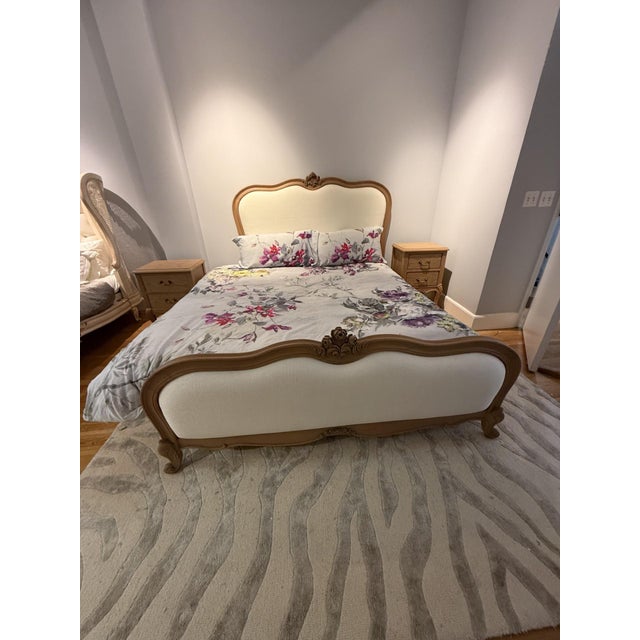 French Upholstered Rose Bed For Sale - Image 14 of 14