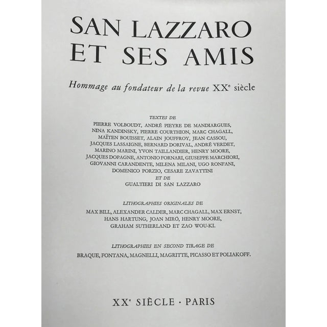 Modern Joan Miró, San Lazzaro, Lithograph For Sale - Image 3 of 4