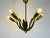 Gold Mid-Century Brass 8-Arm Sputnik Chandelier from Vereinigte Werkstätte, 1960s For Sale - Image 8 of 16