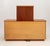 Cream Gabriella Crespi Style Vintage Wicker and Walnut Tv Cabinet For Sale - Image 8 of 12