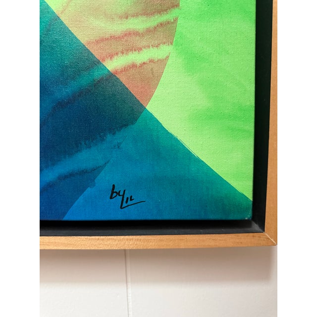 Elevate your space with this commanding, original mid-to-late 20th-century lyrical abstract masterpiece by regional artist...